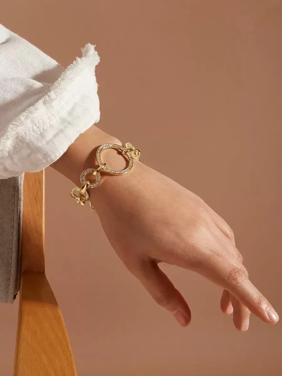 Strass decor kettingarmband