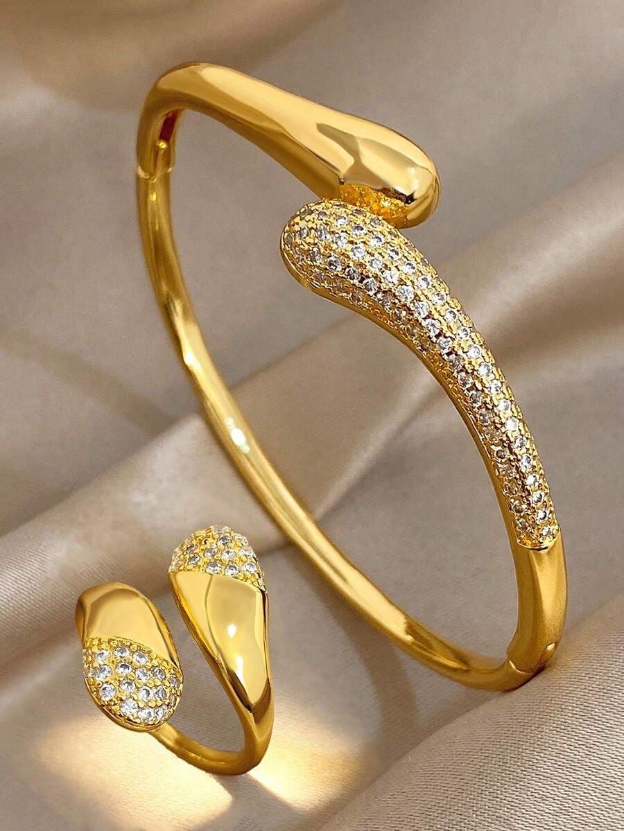 18k vergulde luxe elegante armband