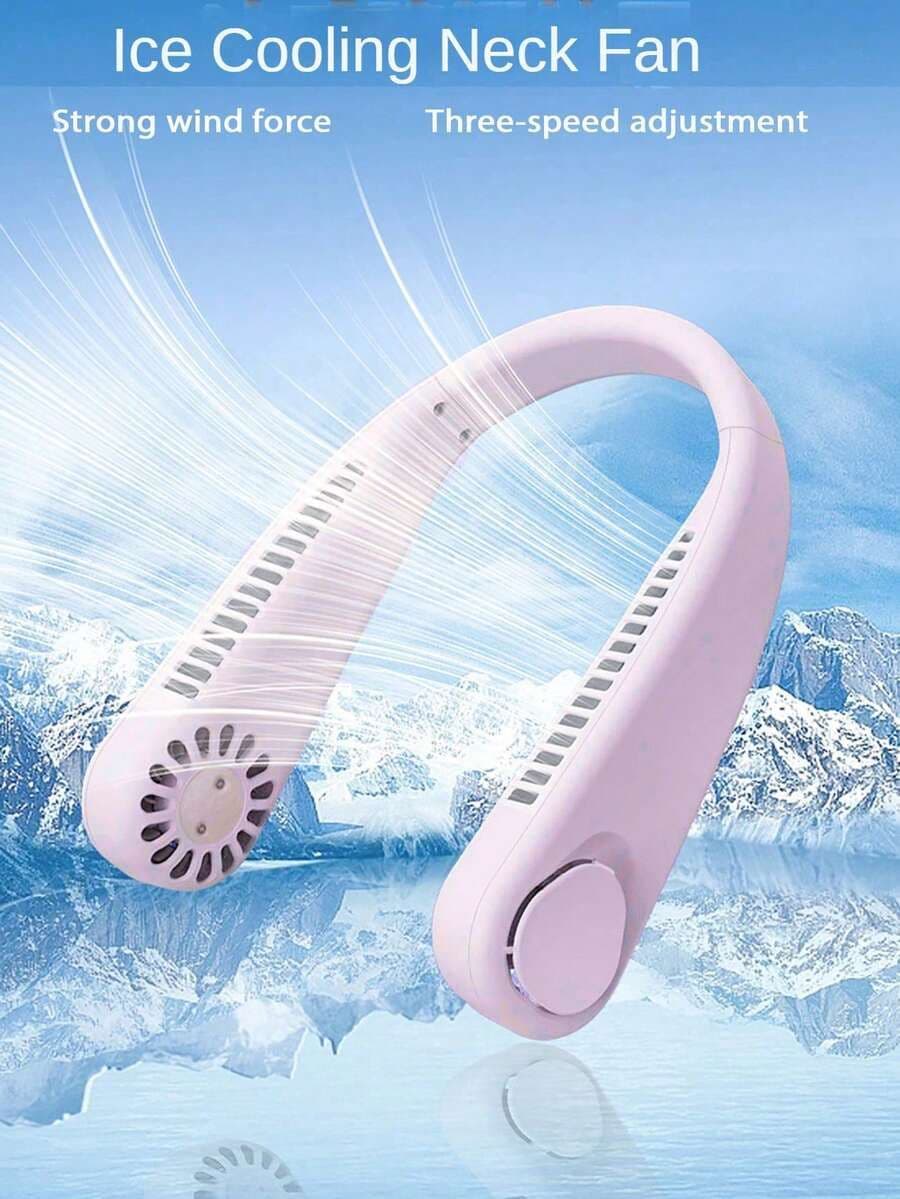 Draagbare bladloze hangende nekventilator