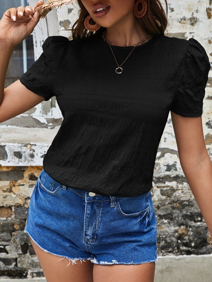ZWARTE BLOUSE S/M
